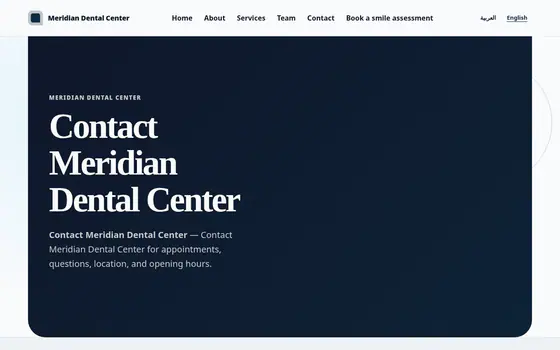 Clinic Tek — Published clinic site — Published tenant website contact